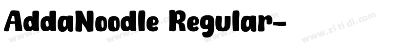 AddaNoodle Regular字体转换